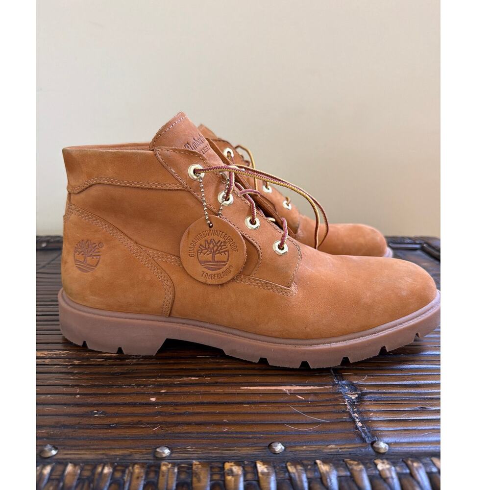Timberland Classic Chukka Boots Men's Size 11.5 Waterproof Tan Leather Lace-Up